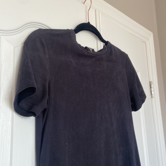Zara Charcoal Black/Grey Tshirt Dress - Picture 3 of 8